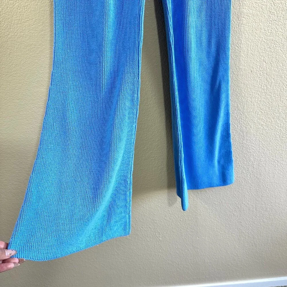 Asos Design Light Blue Knit Stretch Comfort Pants